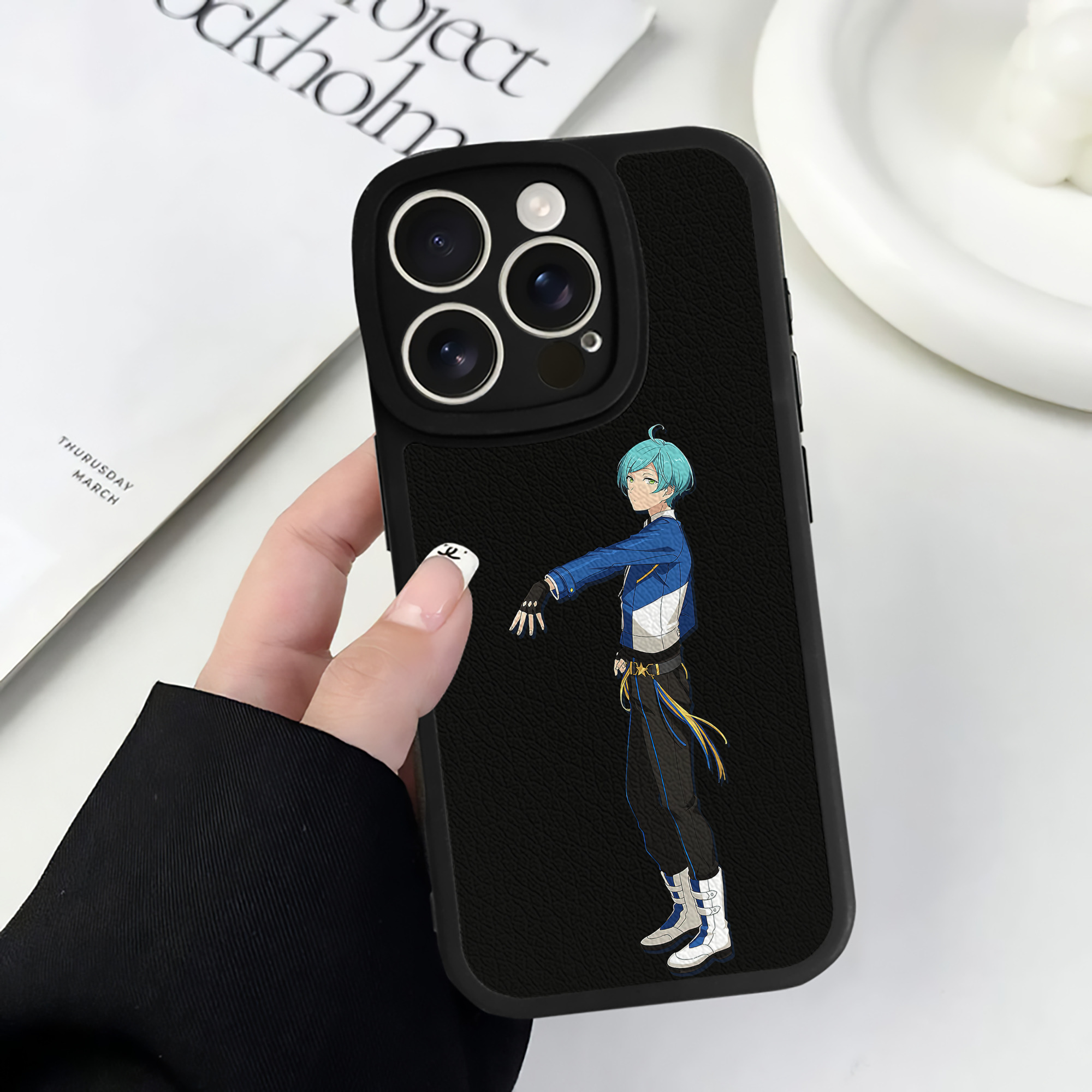 （画像用） あんさんぶるスターズ! Ensemble Stars 【iPhone 16シリーズ対応】シリコンスマホケース（レザー調） 材質：シリコン